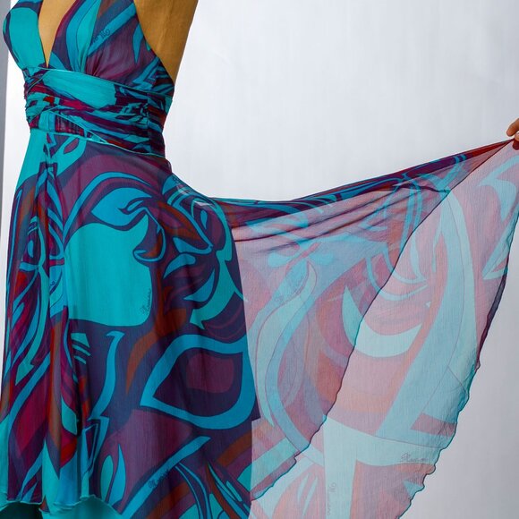 A BEBE MARCIANO Silk dress - Picture 2 of 7